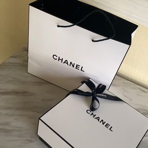 Chanel gift bag and box